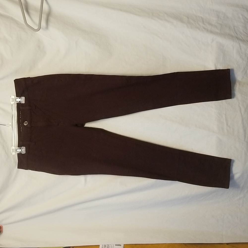 American Eagle Super Stretch Jeans Jeggings Size 12 Short. Chocolate Brown
